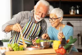 Modern,And,Harmonious,Couple,Prepares,Their,Favorite,Recipe,And,Shares