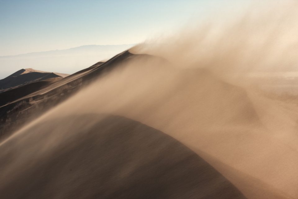 Dust Storm off Western Sahara Coast