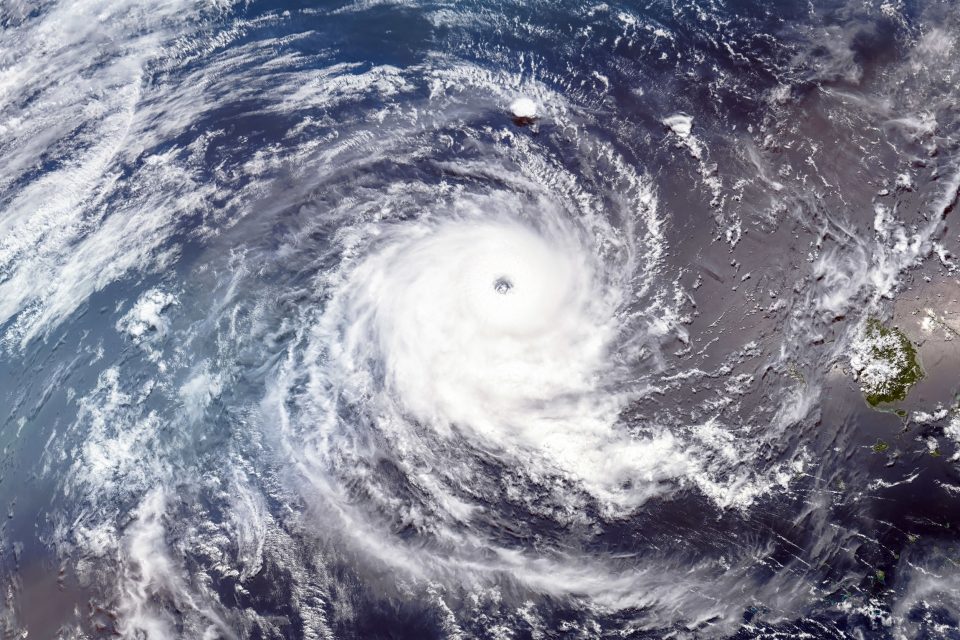 Hurricane Wilma approaching Florida