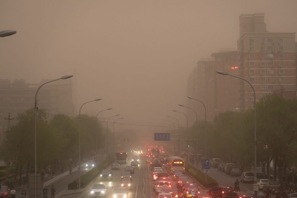 Smog and Sand Over Beijing
