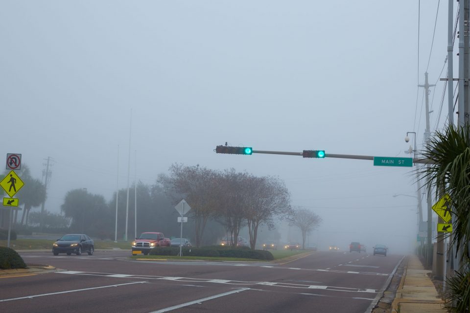 Haze over the United States East Coast