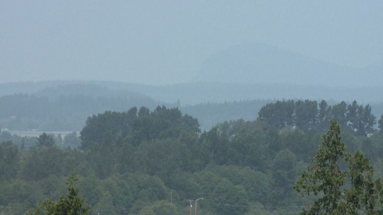 Smoke across eastern Canada