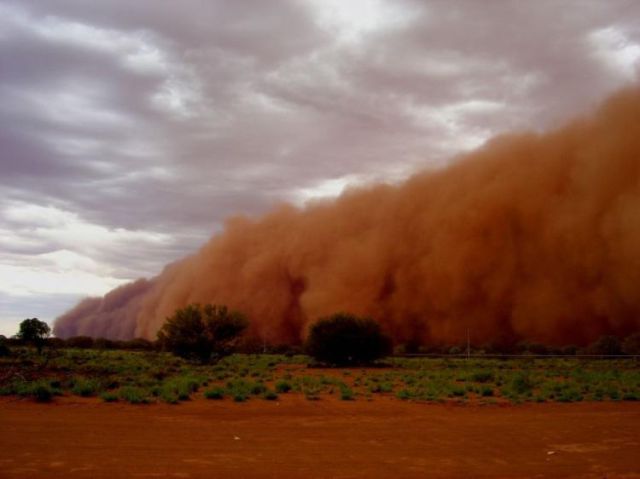 Dust Storm in the Sahara Desert