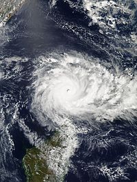 Tropical Cyclone Baaz approaching India and Sri Lanka