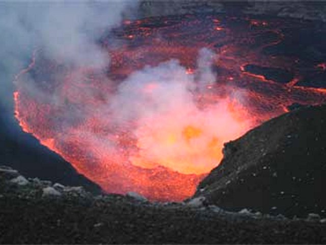 Eruption of Karthala Volcano
