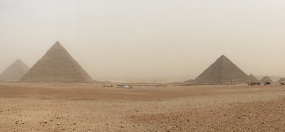 Dust storm in Egypt