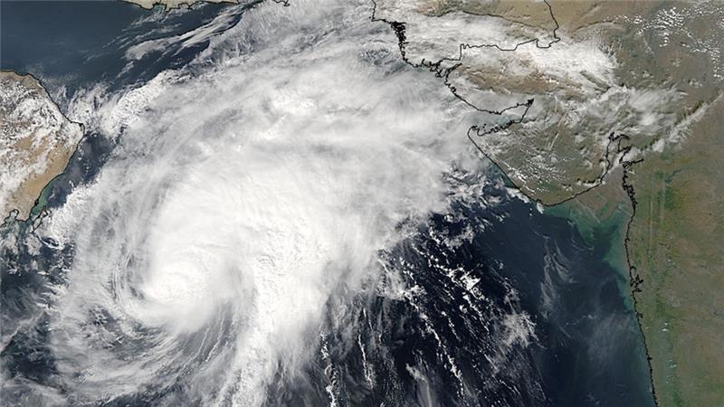 Cyclone Hubert over northwest Australia