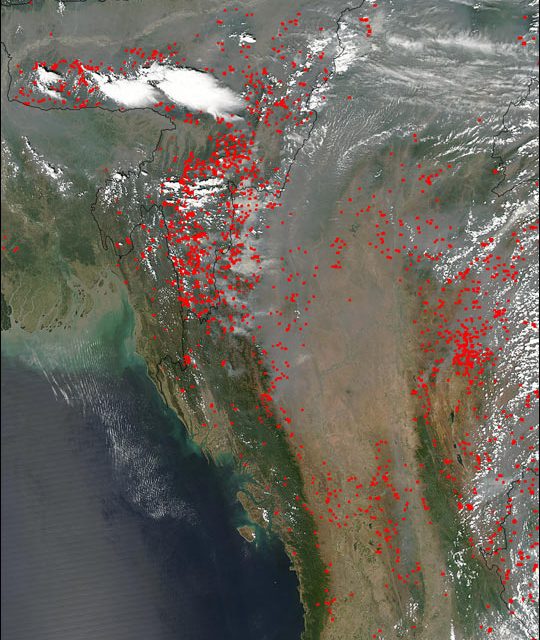 Large Fires in Mongolia