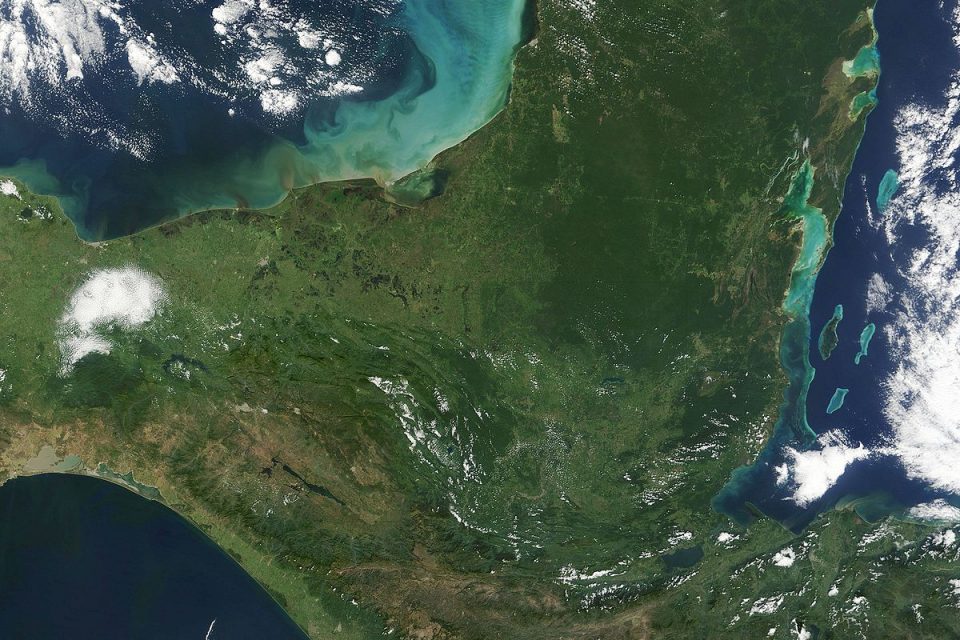 Fires in Yucatan and Central America