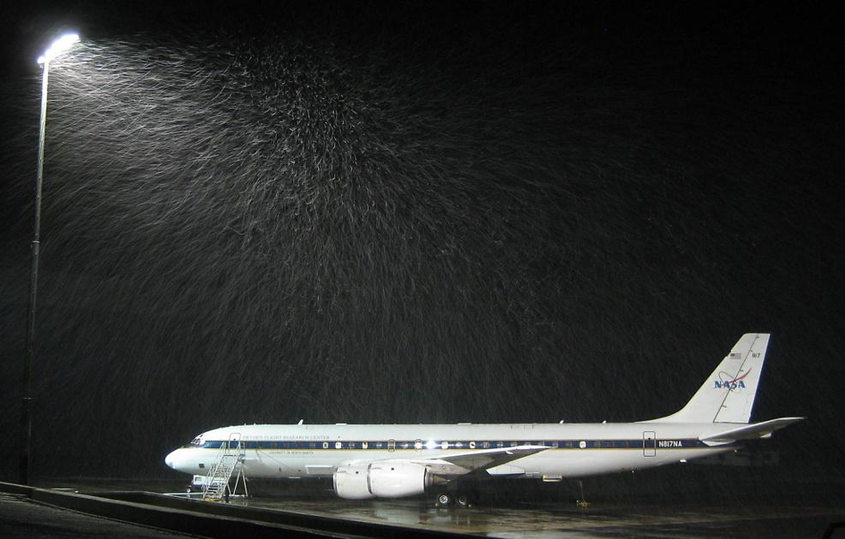 Snowy Night Grounds Flight