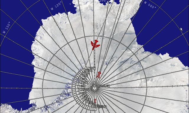 Navigation Map of IceBridge Flight Path Arc