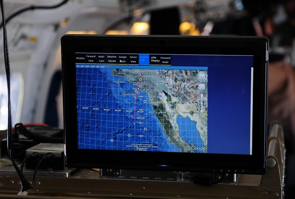 DC-8 Test Flight Track