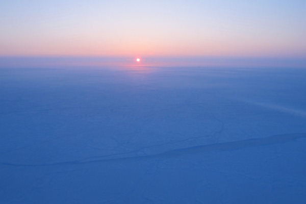 Sunrise Over Sea Ice