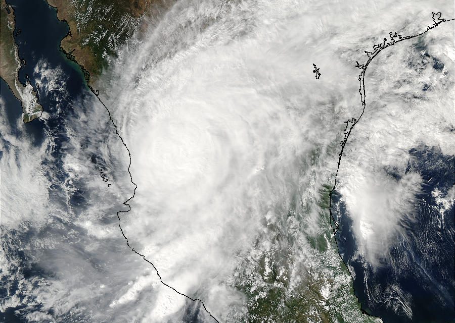 Hurricane Kenna over Mexico