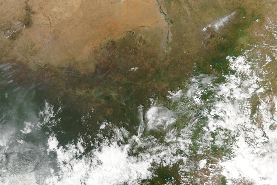 Fires in Southern Sudan