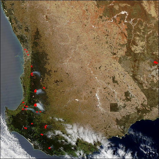 Southwest Australia Fires