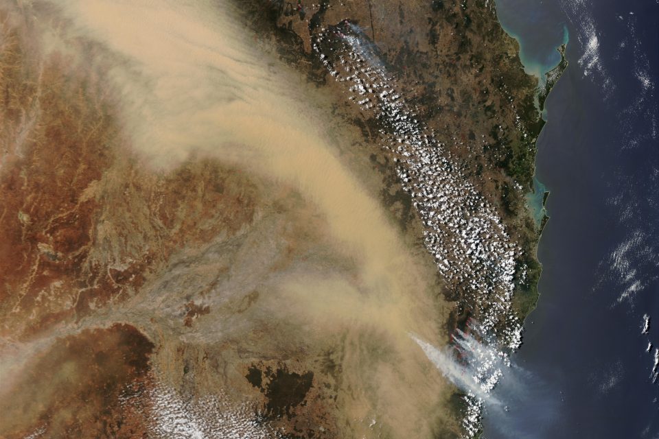 Dust Storm over Eastern Australia