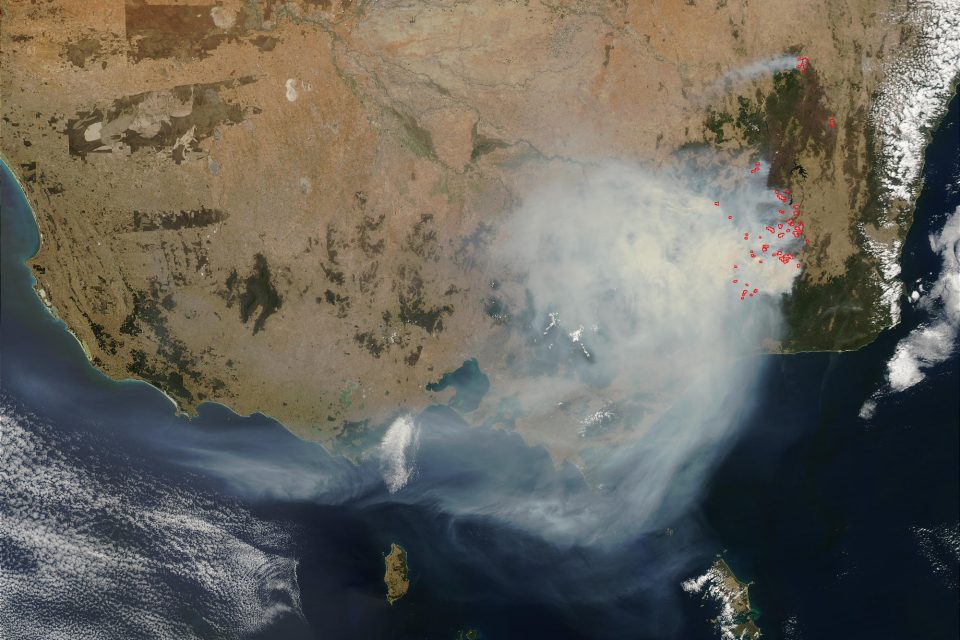 Fire and Smoke in Southeast Australia