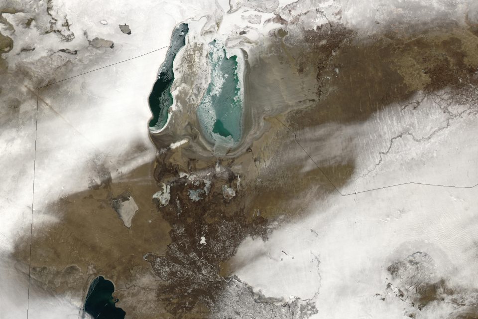 Snow Across Kazakhstan and Uzbekistan