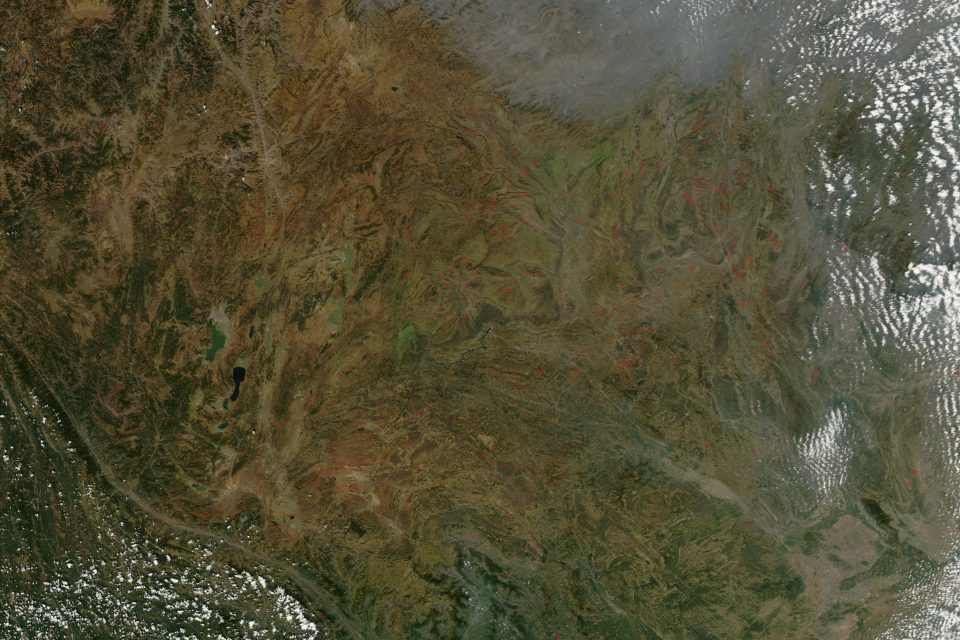 Fires in South-Central China
