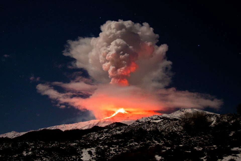 Eruption Sicily's Mt. Etna