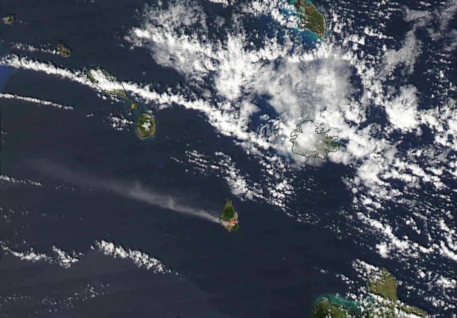 Eruption of Soufrerie Hills, Montserrat