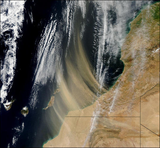 Saharan Dust off Morocco