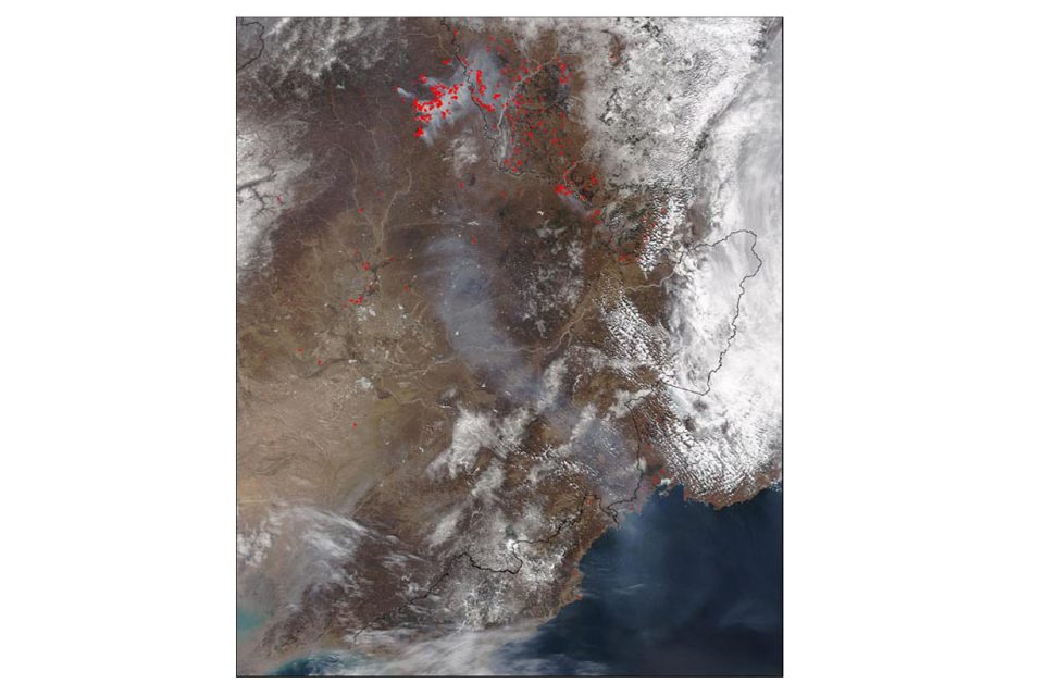 Early Season Fires in Northern China