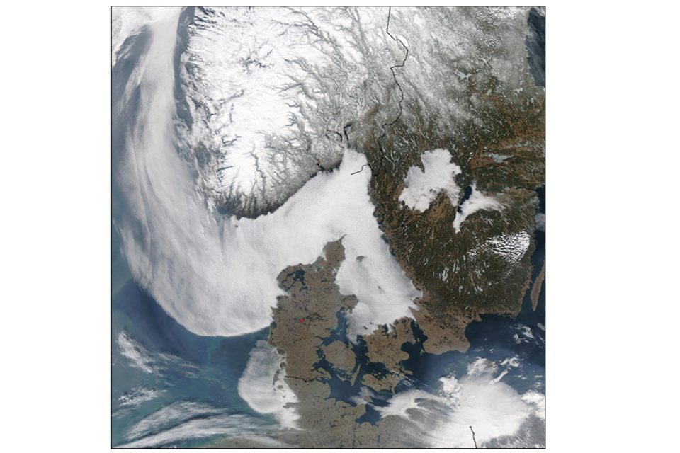 Sea Fog Around Scandinavia