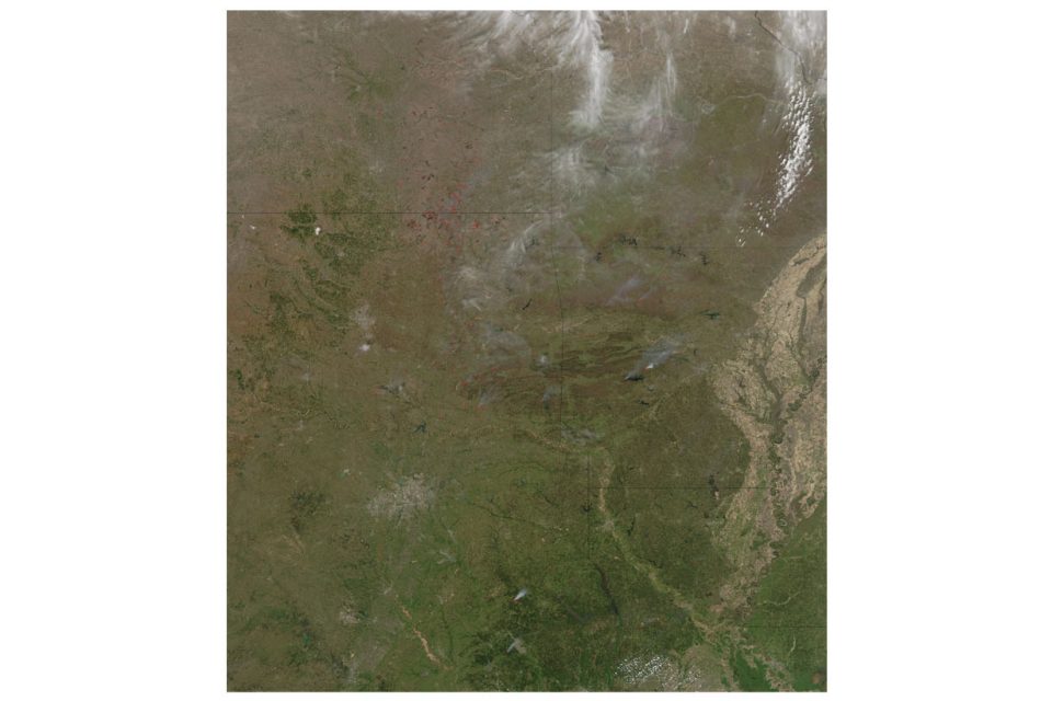 Fires in Southcentral United States