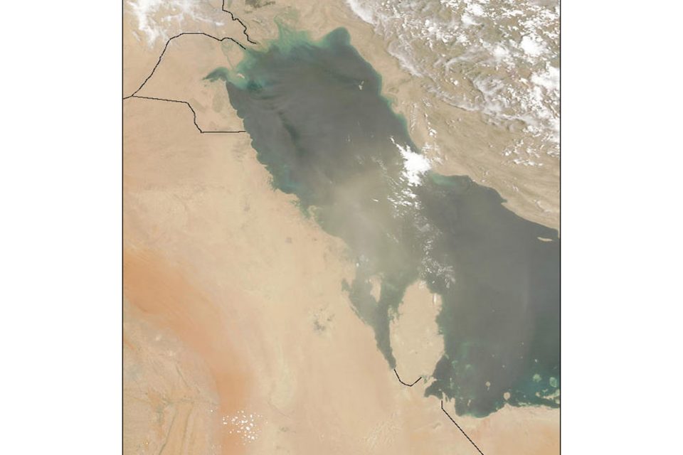 Dust Storm Over Persian Gulf
