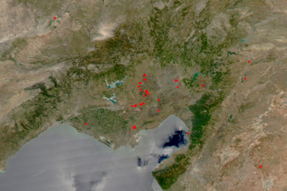 Fires in Turkey's Adana Region