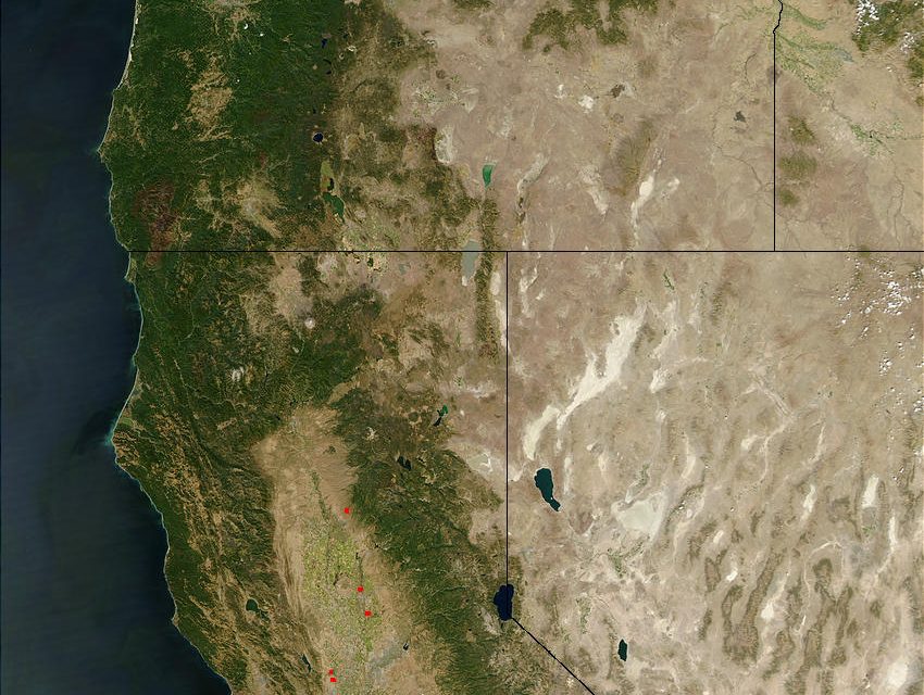 Oregon and California