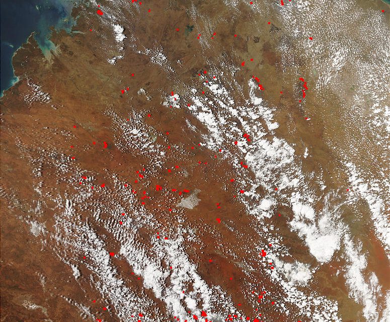 Bushfires in Northern and Central Australia