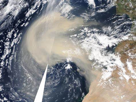 Saharan Dust Over the Atlantic Ocean