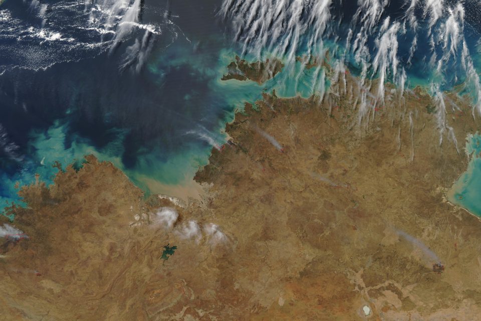 Fires in North Central Australia