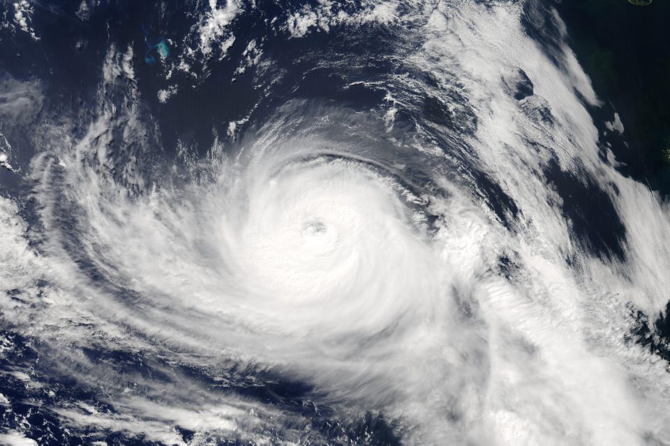 Hurricane Fabian Northeast of Bermuda