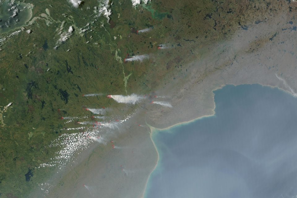 Fires and Smoke in Manitoba, Canada