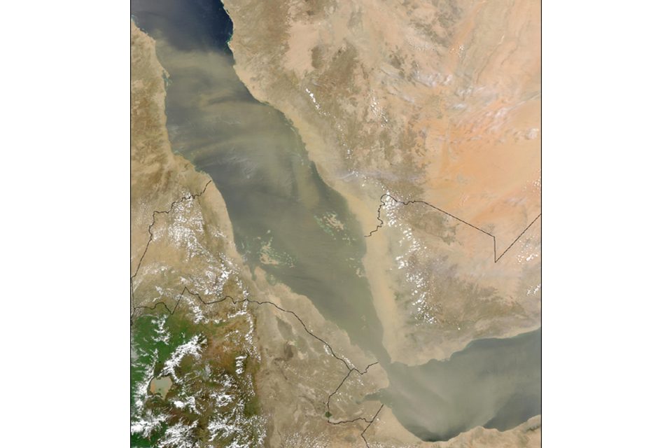 Dust Blowing Over the Red Sea