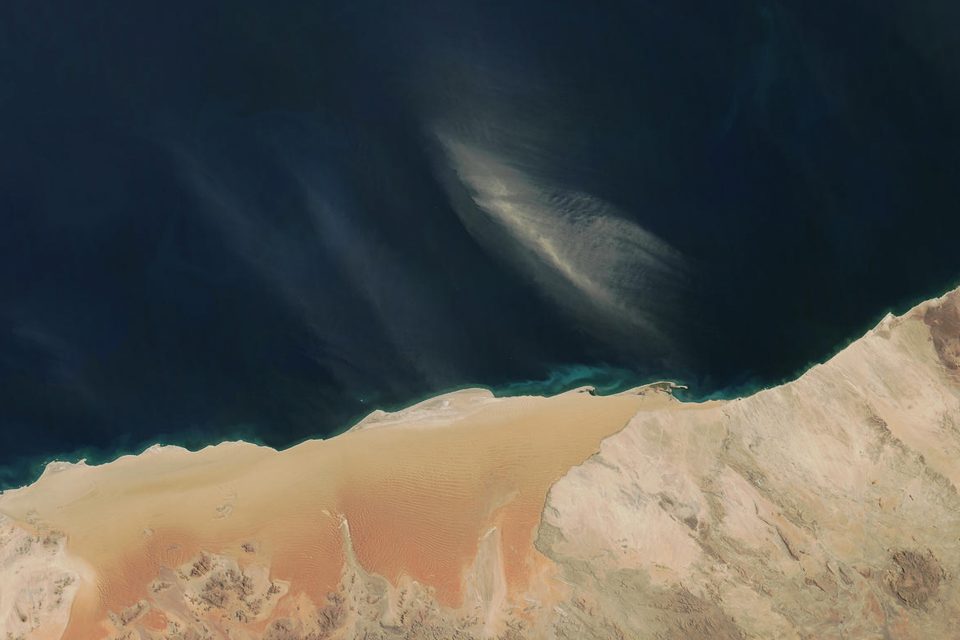 Streamers of Dust off Namibia