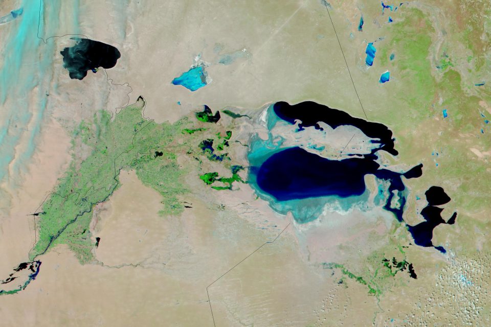 Aral Sea (False Color)