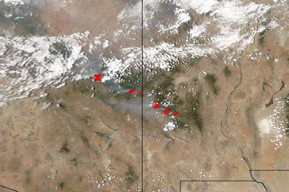 Storms in Arizona and New Mexico