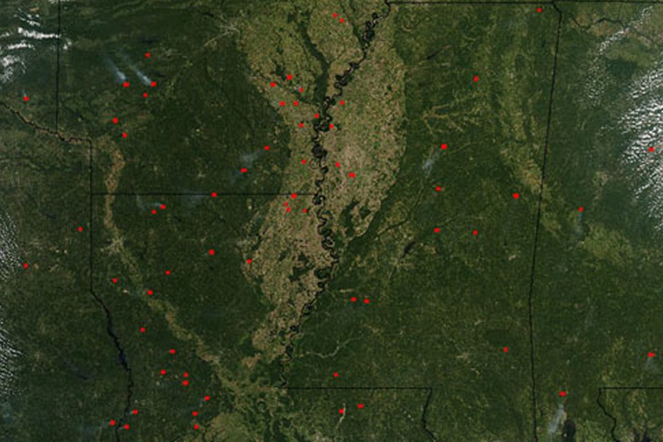 Fires in Mississippi Valley
