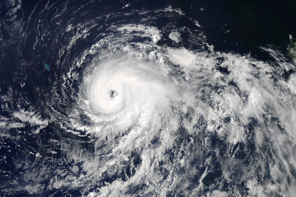 Hurricane Juan North of Bermuda