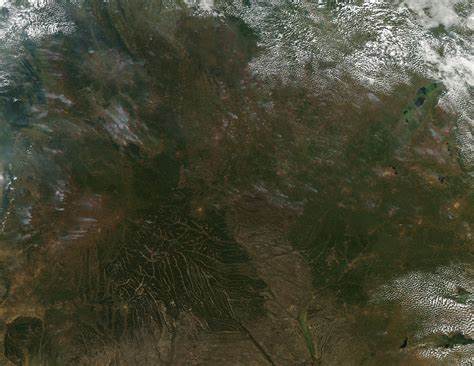 Fires Across Congo and Angola