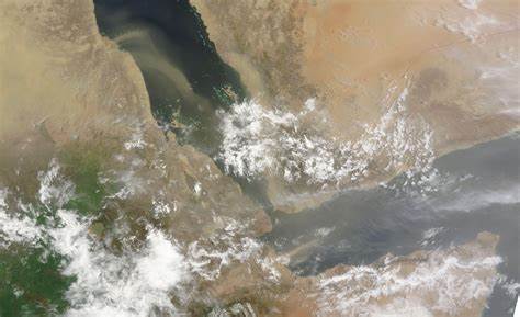 Dust Storm Over the Red Sea