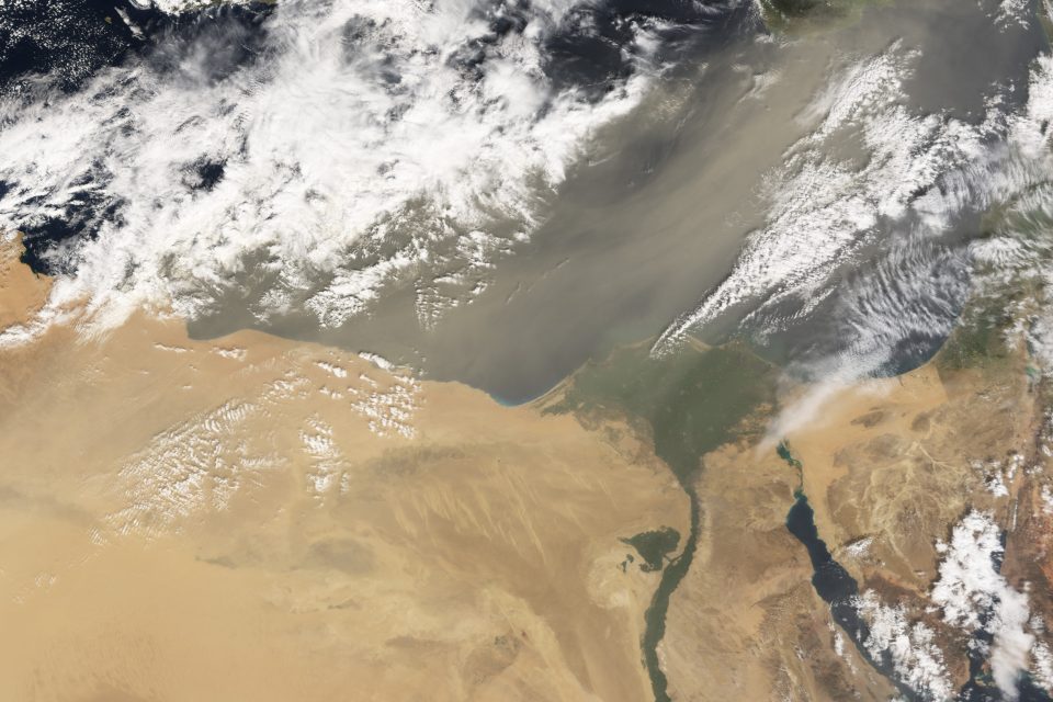 Dust Storm in Egypt and Libya