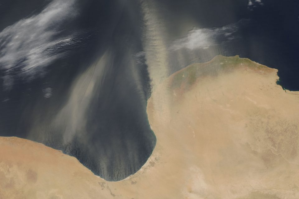 Dust Over the Gulf of Sirte