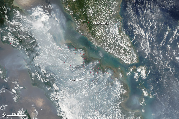 Fires in Sumatra
