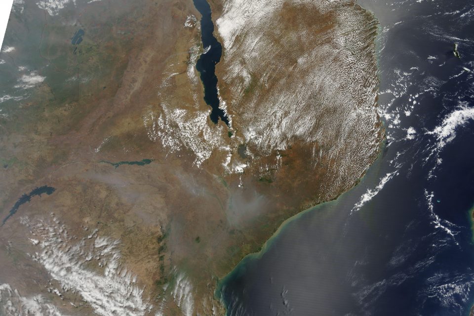 Fires Near Lake Malawi, Africa